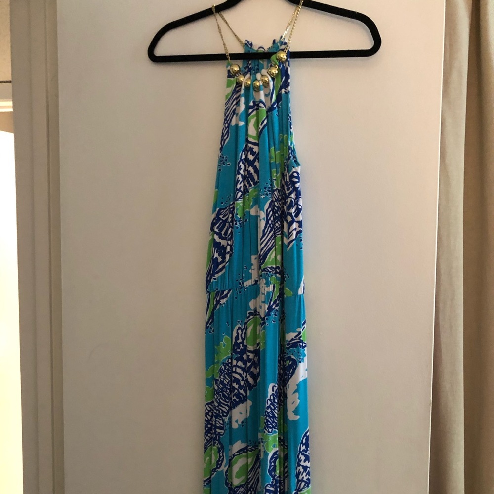 Lilly Pulitzer conch shell maxi dress